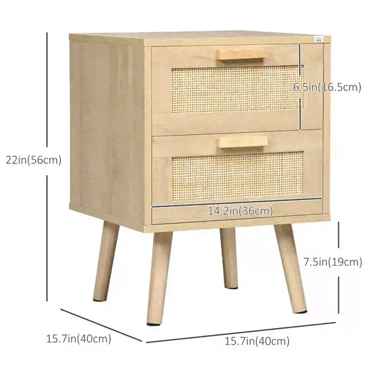 Valencia Rattan Nightstands (set of 2)