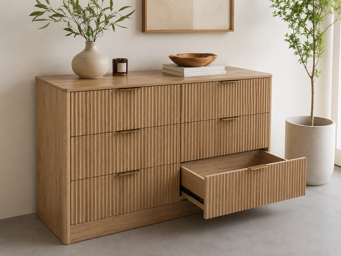 Malaga Fluted Dresser