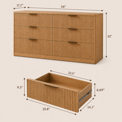 Malaga Fluted Dresser