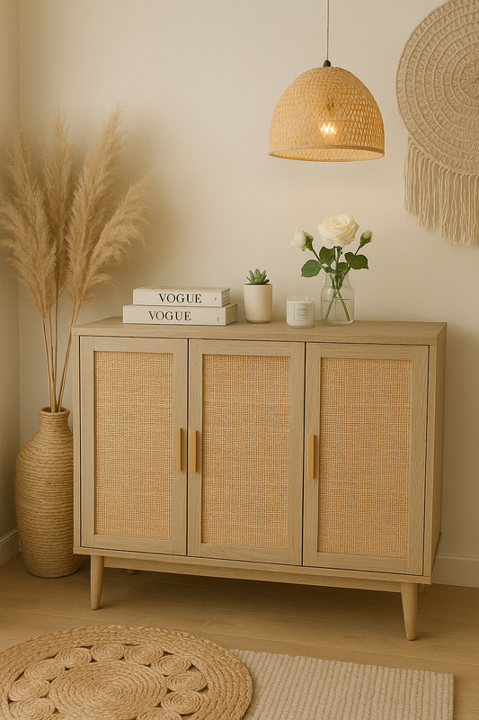 Valencia Rattan Storage Cabinet Buffet; Sideboard