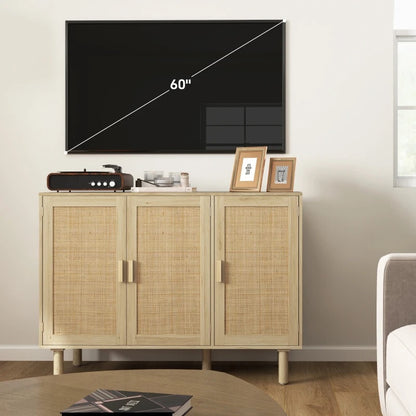 Valencia Rattan Storage Cabinet Buffet; Sideboard