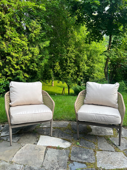 Wicker Outdoor Patio Chairs (Set of 2)