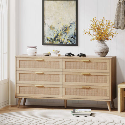 Sevilla Rattan Dresser 6 Drawers