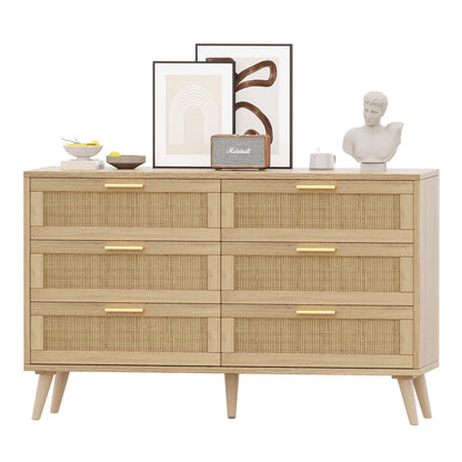 Sevilla Rattan Dresser 6 Drawers