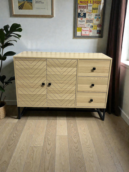 Cadiz Modern Sideboard, Buffet Storage Cabinet with Adjustable Shelves