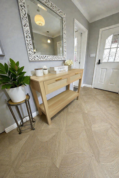 Nerja Rattan Console Table 2 Storage Drawers