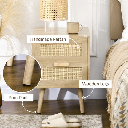 Valencia Rattan Nightstands (set of 2)